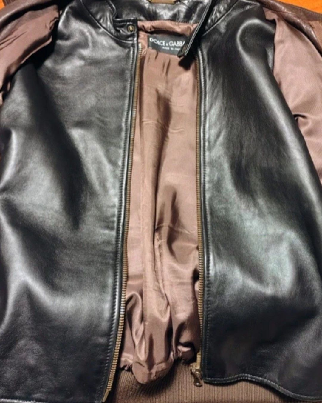 Dolce & Gabbana F/W 2005 RUNWAY DOUBLE LAYERED LEATHER JACKET Size US M / EU 48-50 / 2 - 4 Thumbnail