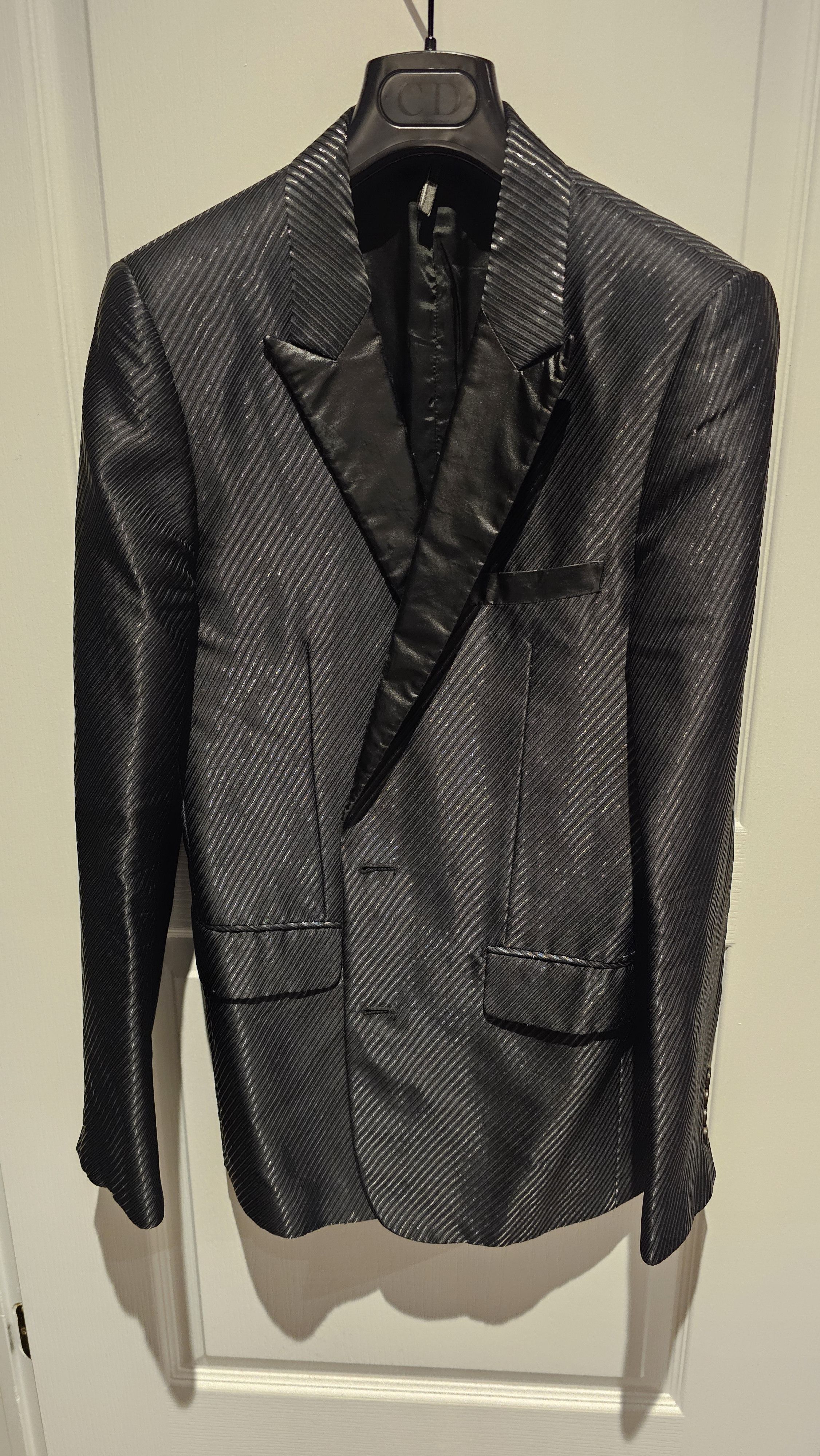 Dior × Hedi Slimane Dior Homme SS04 Strip blazer | Grailed