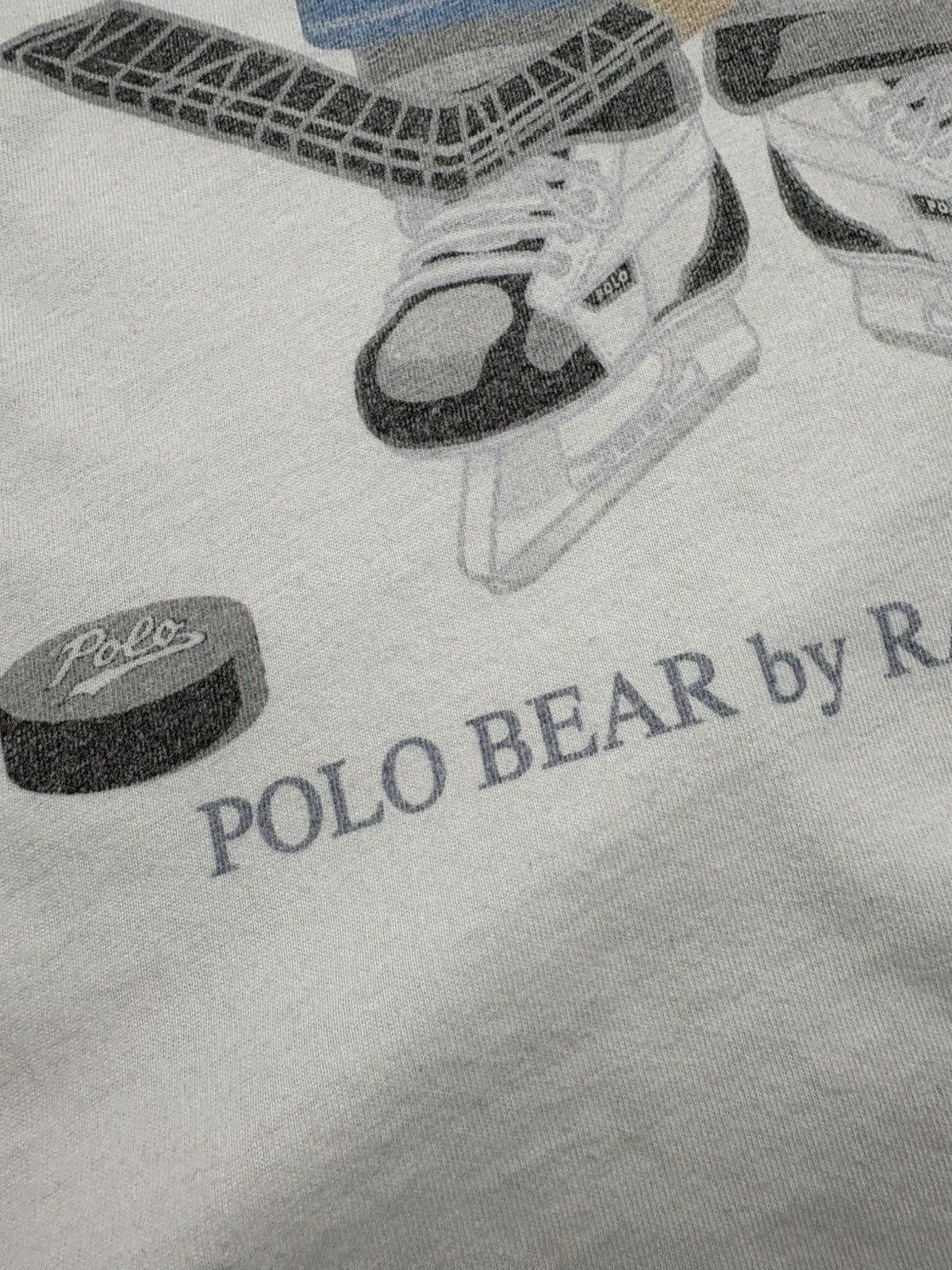 Polo Ralph Lauren Polo Ralph Lauren Polo Bear USA RL Hockey Tee White S Y2K Size US S / EU 44-46 / 1 - 8 Thumbnail