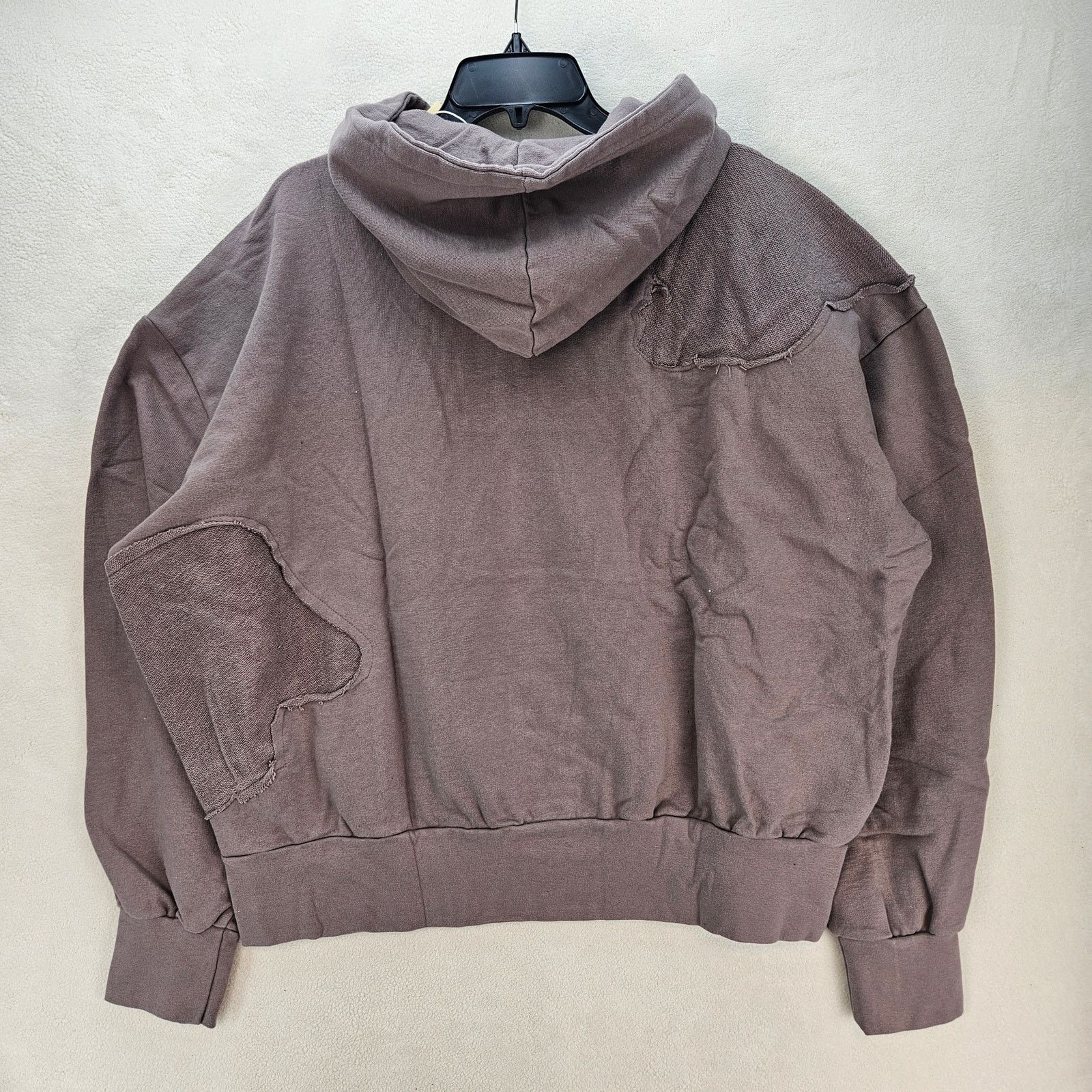 MNML MNML MEN'S MEDIUM PURPLE WASHED PANELED PULLOVER HOODIE NWT Size US M / EU 48-50 / 2 - 6 Thumbnail