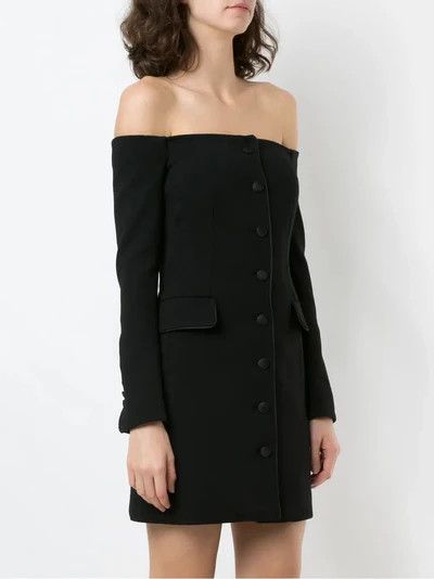 Dolce & Gabbana o1y0825 Blazer Mini Dress in Black Size S / US 4 / IT 40 - 2 Thumbnail