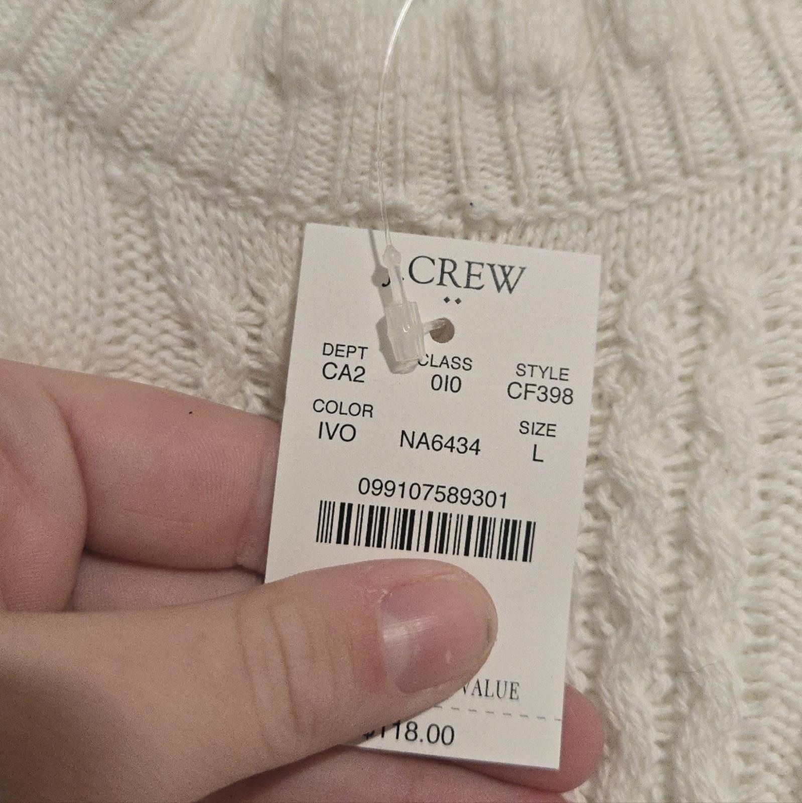 J.Crew J Crew Cable-knit hearts crewneck sweater Size L / US 10 / IT 46 - 4 Thumbnail