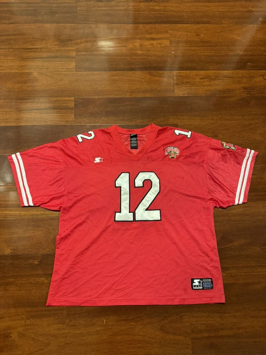 Starter Y2K/Vintage Red Starter Maryland Terrapins jersey Size US XXL / EU 58 / 5 - 1 Thumbnail