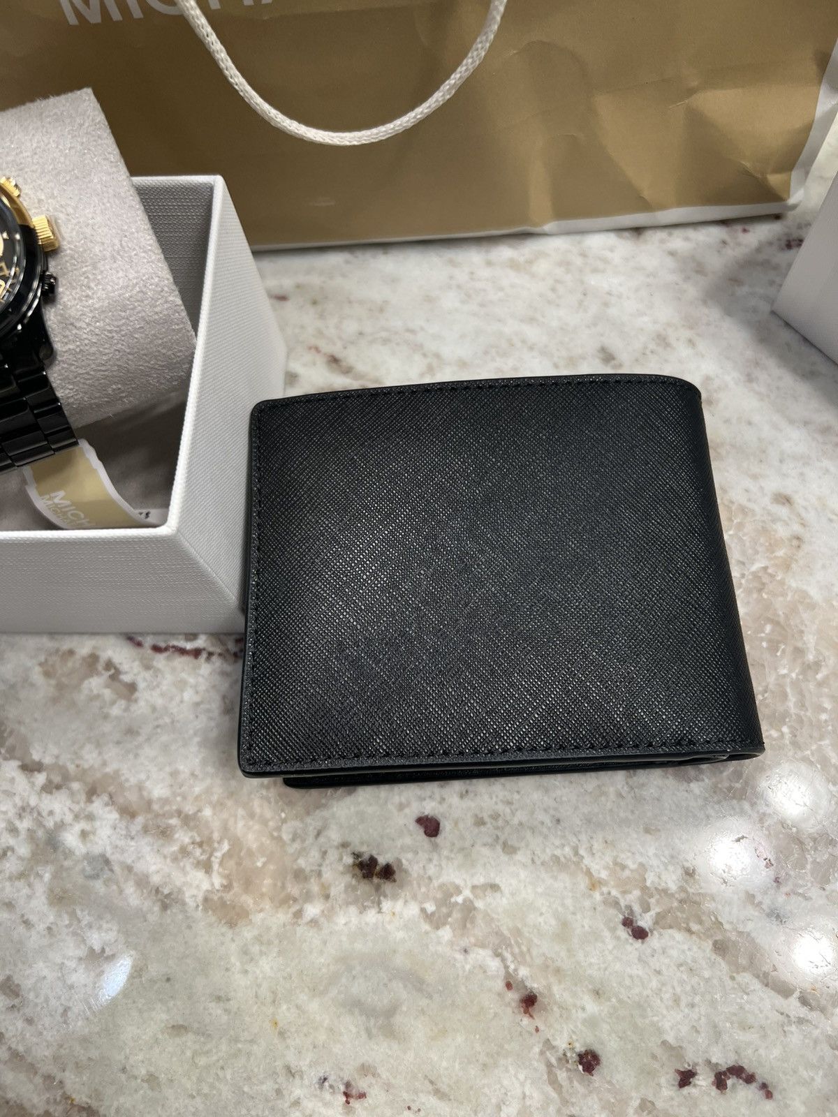 Michael Kors MICHAEL KORS Two-Tone Watch & Cooper Saffiano Leather Wallet Size 38 - 10 Thumbnail
