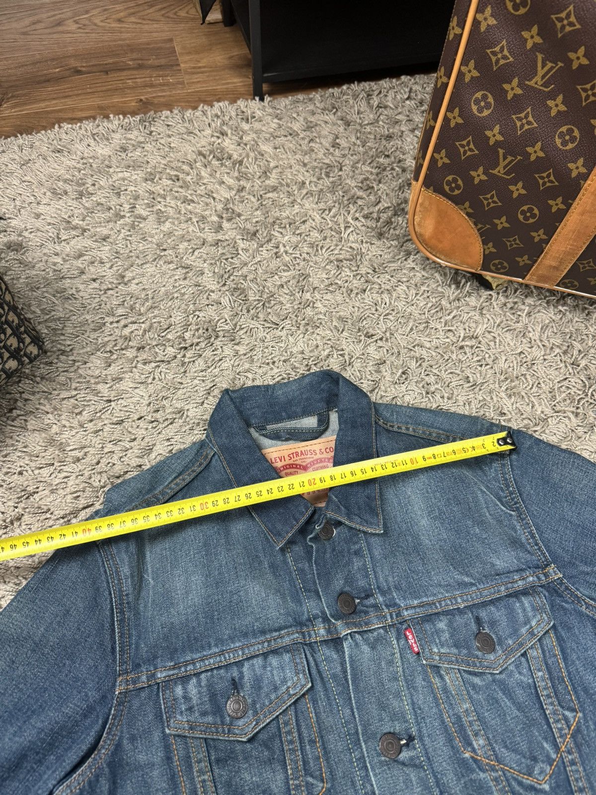Vintage Denim jacket blazer Levis 00s original casual item Size S / US 4 / IT 40 - 9 Thumbnail
