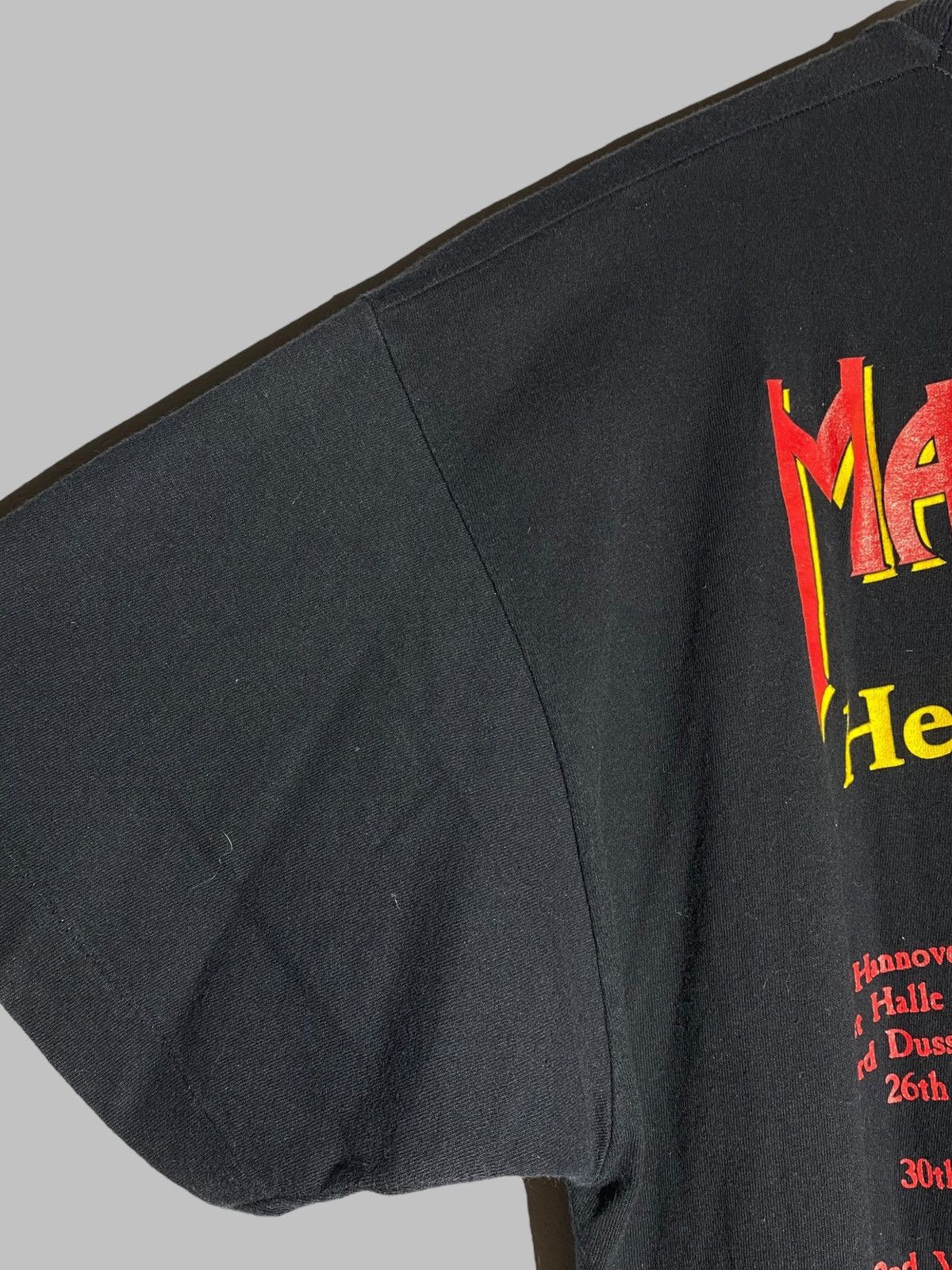 Band Tees Vintage Manowar Hell On Wheels 1997 Tour Graphic T-shirt Size US XL / EU 56 / 4 - 12 Thumbnail