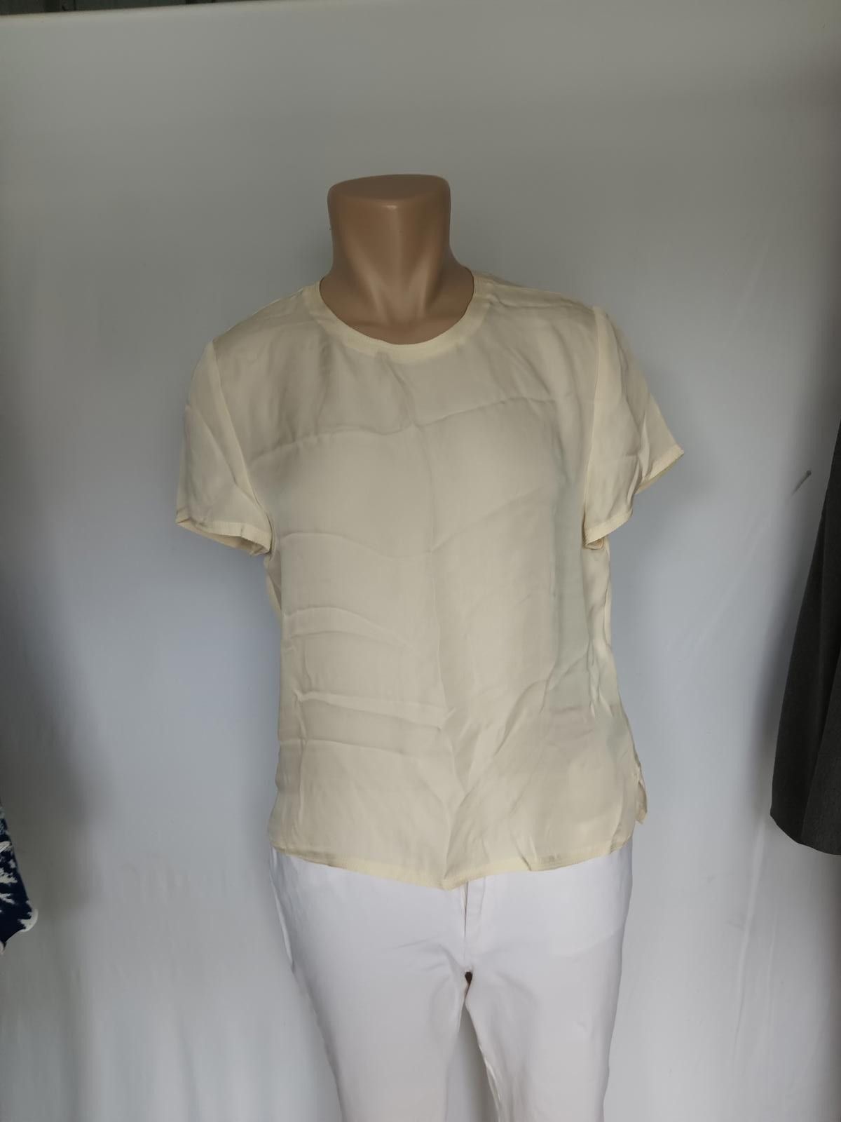 Designer JOSEPHINE CHAUS Petite Silk Top in Rich Cream - Size 10P Size L / US 10 / IT 46 - 4 Thumbnail
