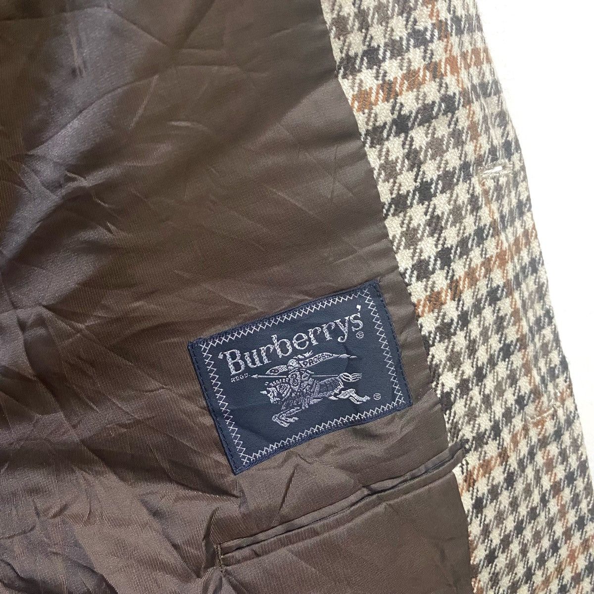 Burberry Vintage BURBERRYS England Harringbone Wool Jacket Size 42L - 8 Thumbnail