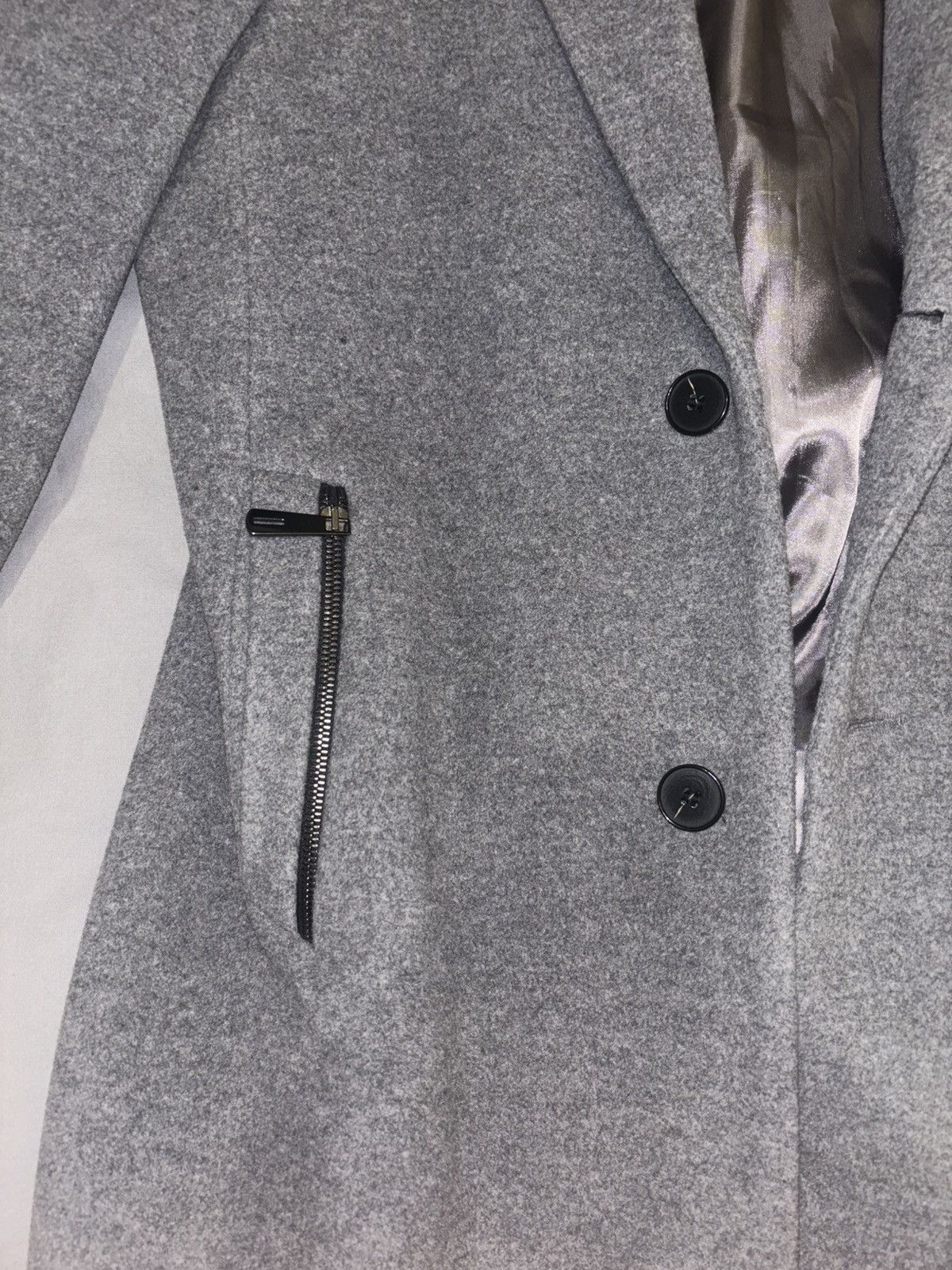 Other HiSO Men’s Wool Trench Coat - Canada 42 (US ~M-L) - Grey Size US L / EU 52-54 / 3 - 5 Thumbnail