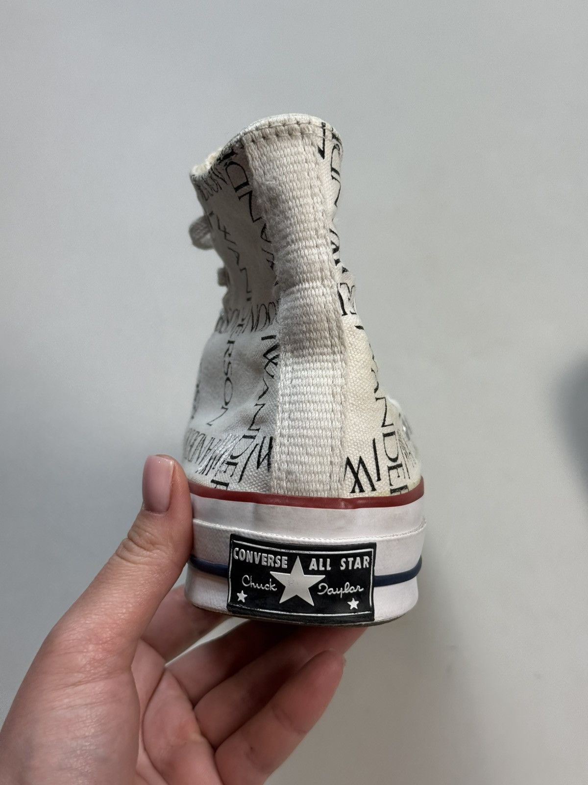 Converse × JW Anderson JW Anderson High Top Graphic Print Lace Up Sneakers Shoes Size US 8 / IT 38 - 15 Thumbnail