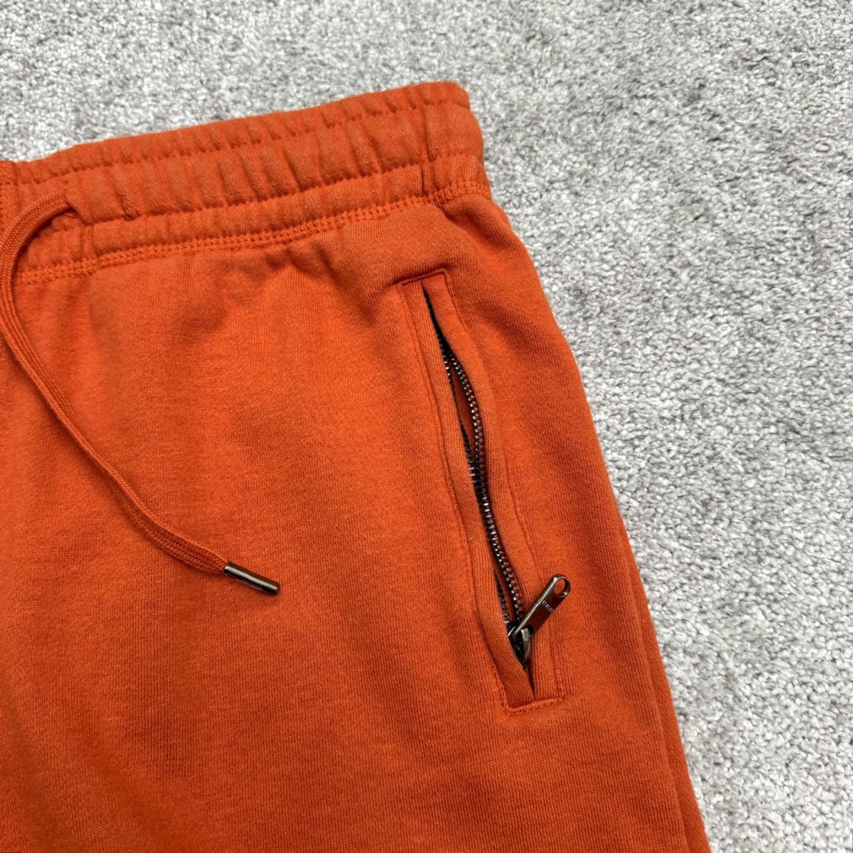 Palace Maison Article Sweatpants Men Medium 32x26 Rust Orange Fleece Jogger Shoe Palace Size US 31 - 6 Thumbnail