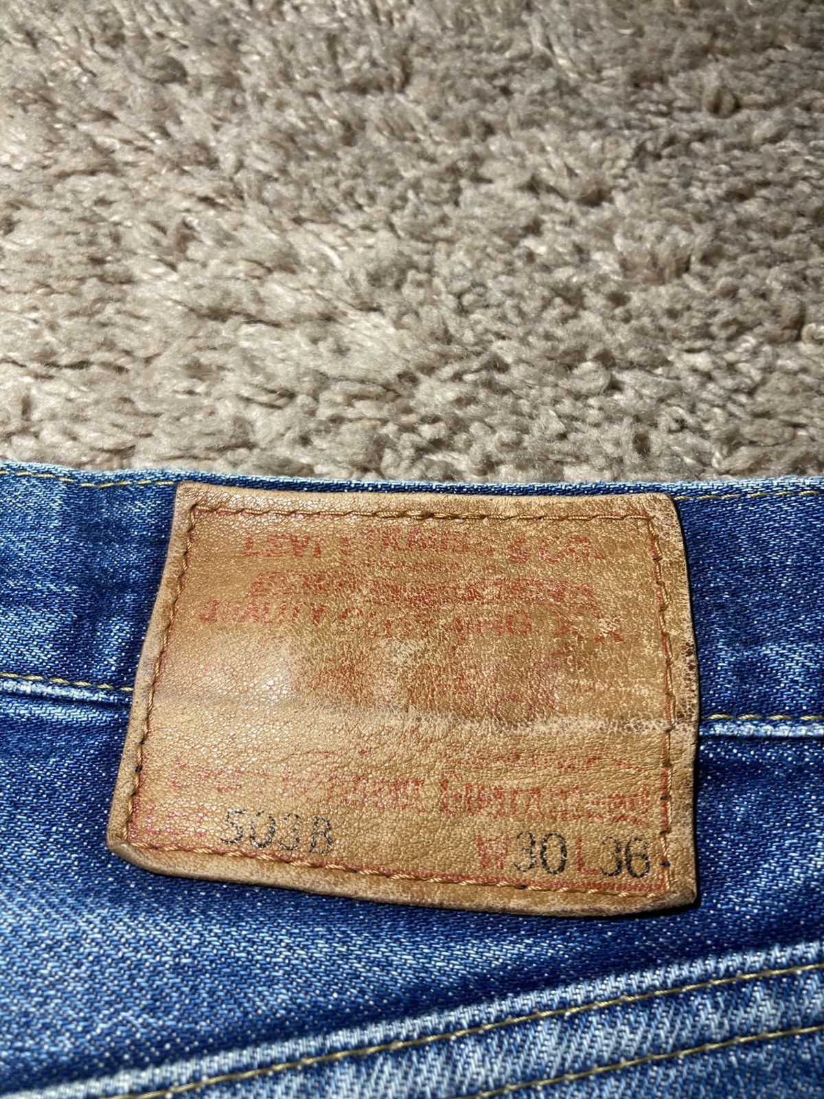 Levi's 1998 Levi's Big E 503B Distressed W30 L31 90s Vintage Faded Size US 30 / EU 46 - 11 Thumbnail