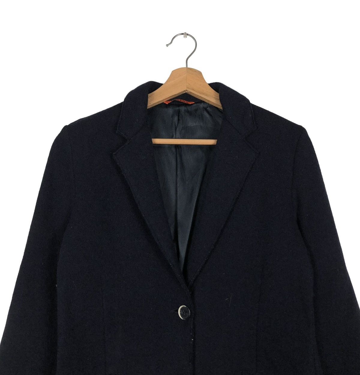Barena 🔥RICH BLACK - WOOL LONG JACKET BARENA NEPENTHES CO LTD Size US S / EU 44-46 / 1 - 5 Thumbnail