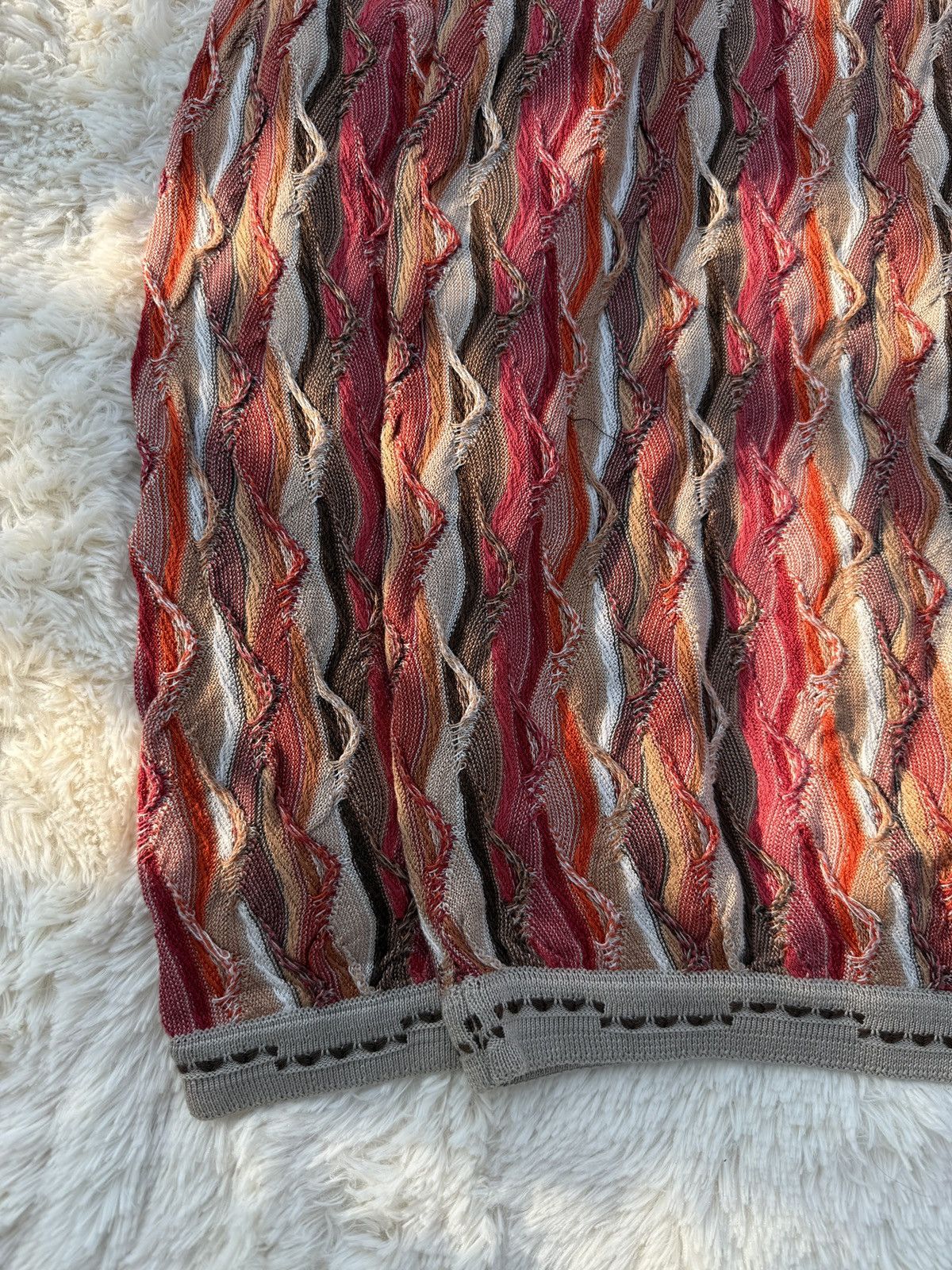Coogi Rare! Vintage Coogi 3D Knit Polo Bacon Wave Pattern Size US XL / EU 56 / 4 - 6 Thumbnail