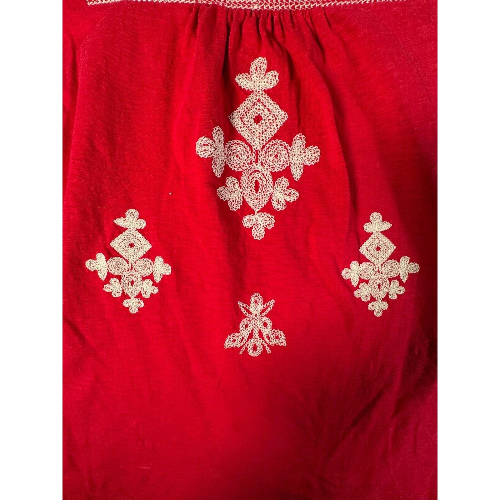 Other Style&Co Top XL Embroidered Cottagecore Peasant Vintage Y2K Size XL / US 12-14 / IT 48-50 - 7 Thumbnail