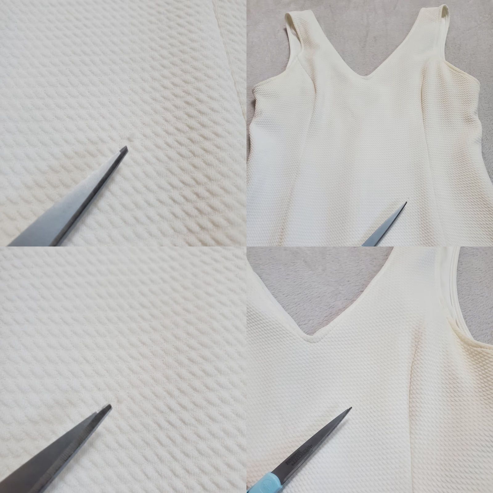 Vintage ASTR Sleeveless Mini Dress Women XL Ivory V-Neck Cut Out Back Zip Lined Party Cocktail Wedding Size XL / US 12-14 / IT 48-50 - 9 Thumbnail