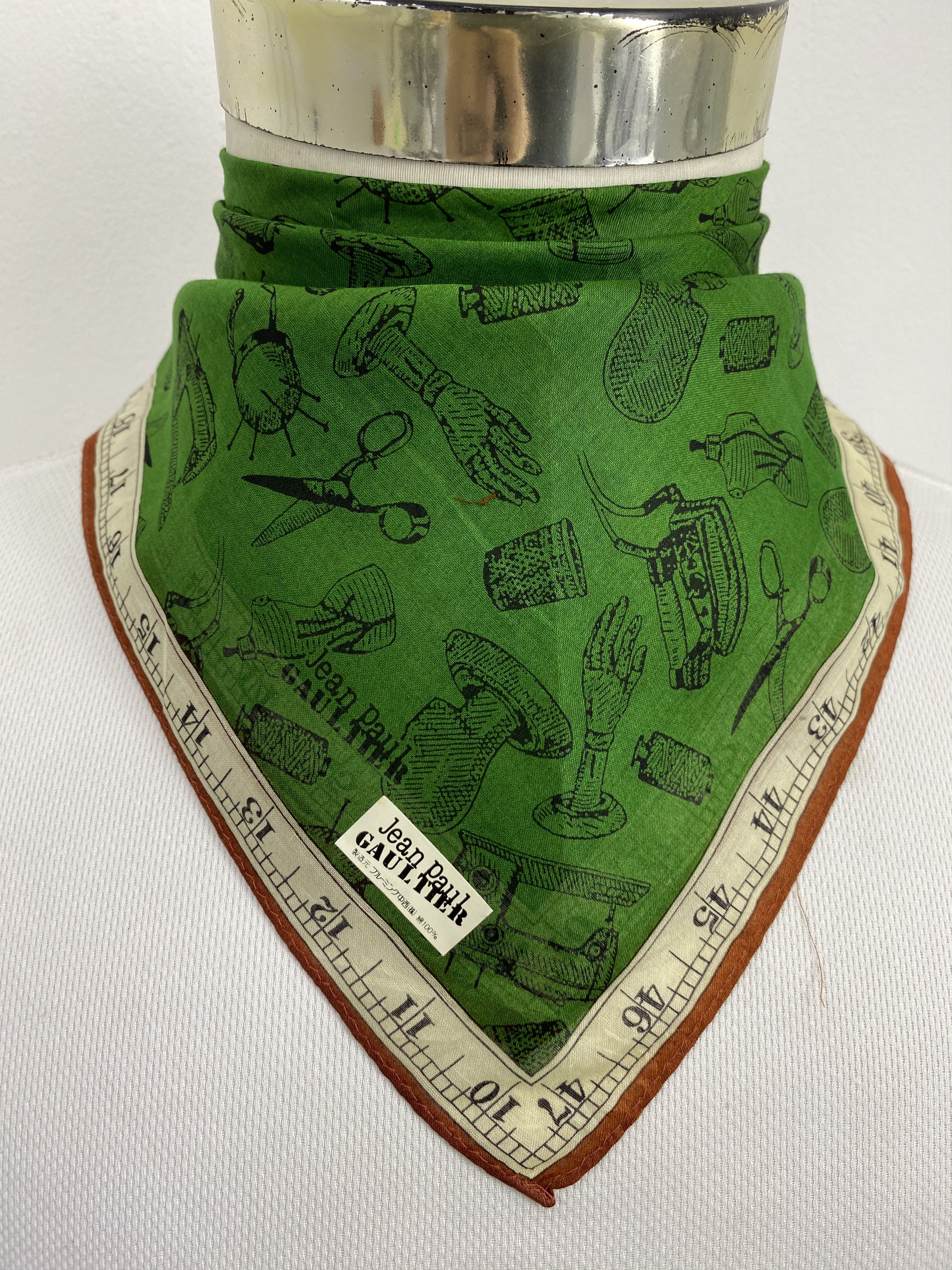 Jean Paul Gaultier Jean Paul Gaultier Handkerchief / Neckerchief KT0162 Size ONE SIZE - 2 Thumbnail