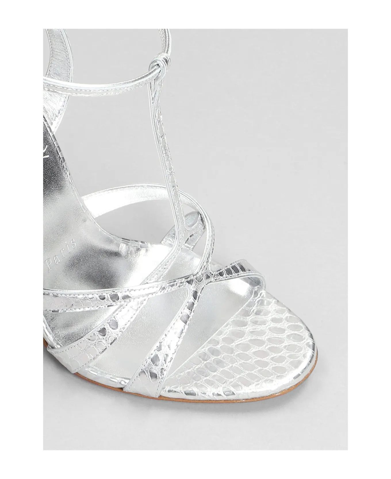 Christian Louboutin o1s1wg111124 Leather Heel Sandals in Silver Size US 7 / IT 37 - 5 Thumbnail