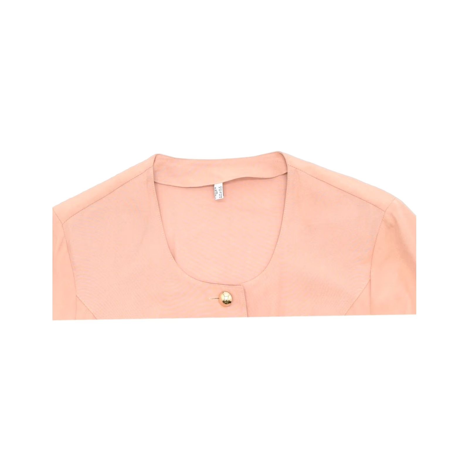 Vintage VINTAGE Womens Blazer Jacket UK 14 Large Pink Viscose 5 Button QR06 Size XL / US 12-14 / IT 48-50 - 3 Thumbnail