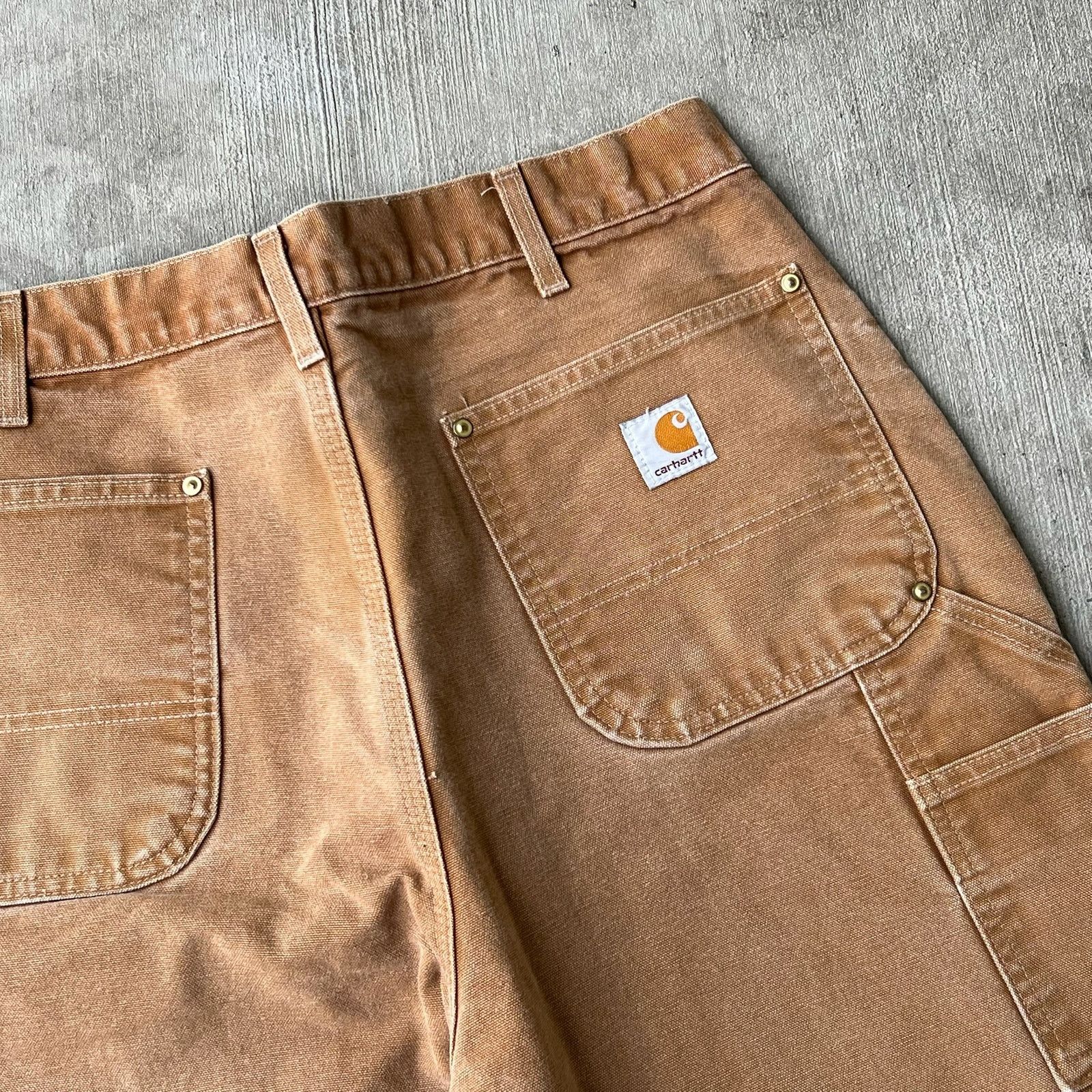 Carhartt × Vintage Carhartt brown double knee work wear carpenter pants Size US 34 / EU 50 - 7 Thumbnail