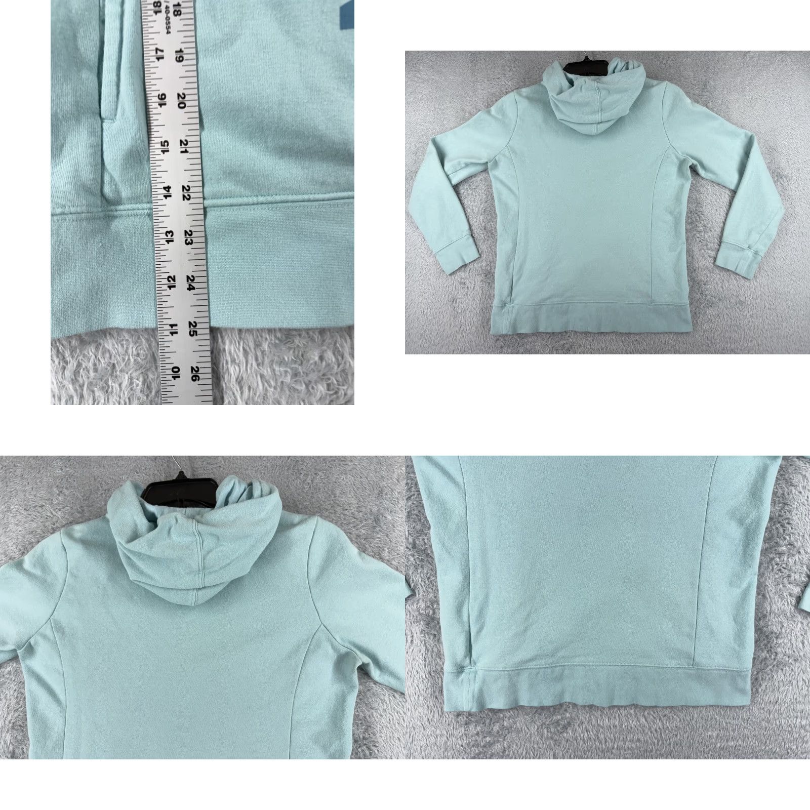The North Face The North Face Hoodie Womens M Teal Pullover Lightweight Cotton Crew Neck Logo Solid Vintage: No Size M / US 6-8 / IT 42-44 - 9 Thumbnail