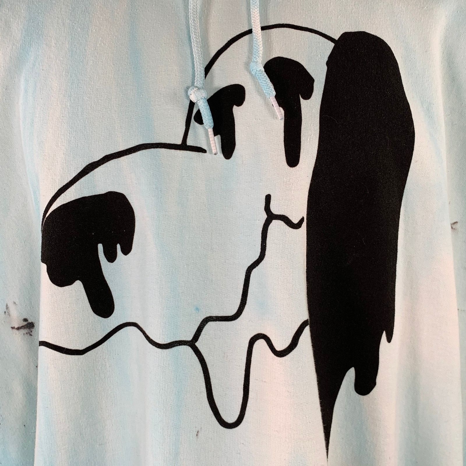 Other WESTFALL Melting Snoopy Blue Dyed Cotton Hoodie Sweatshirt Size US XL / EU 56 / 4 - 2 Thumbnail