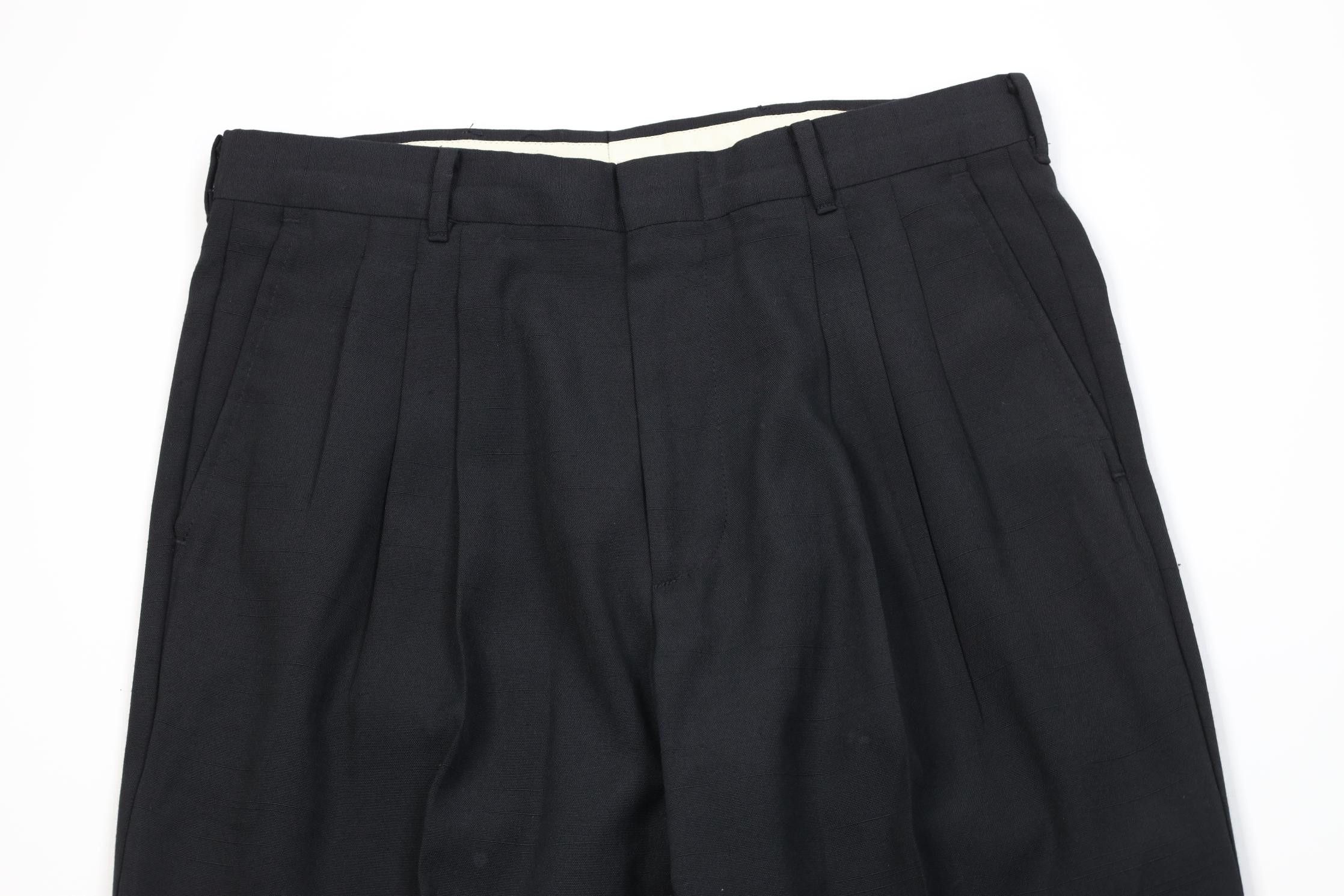 Vintage Vintage 90s Hollywood Regency Gabardine High Waisted Pants Size US 30 / EU 46 - 2 Thumbnail