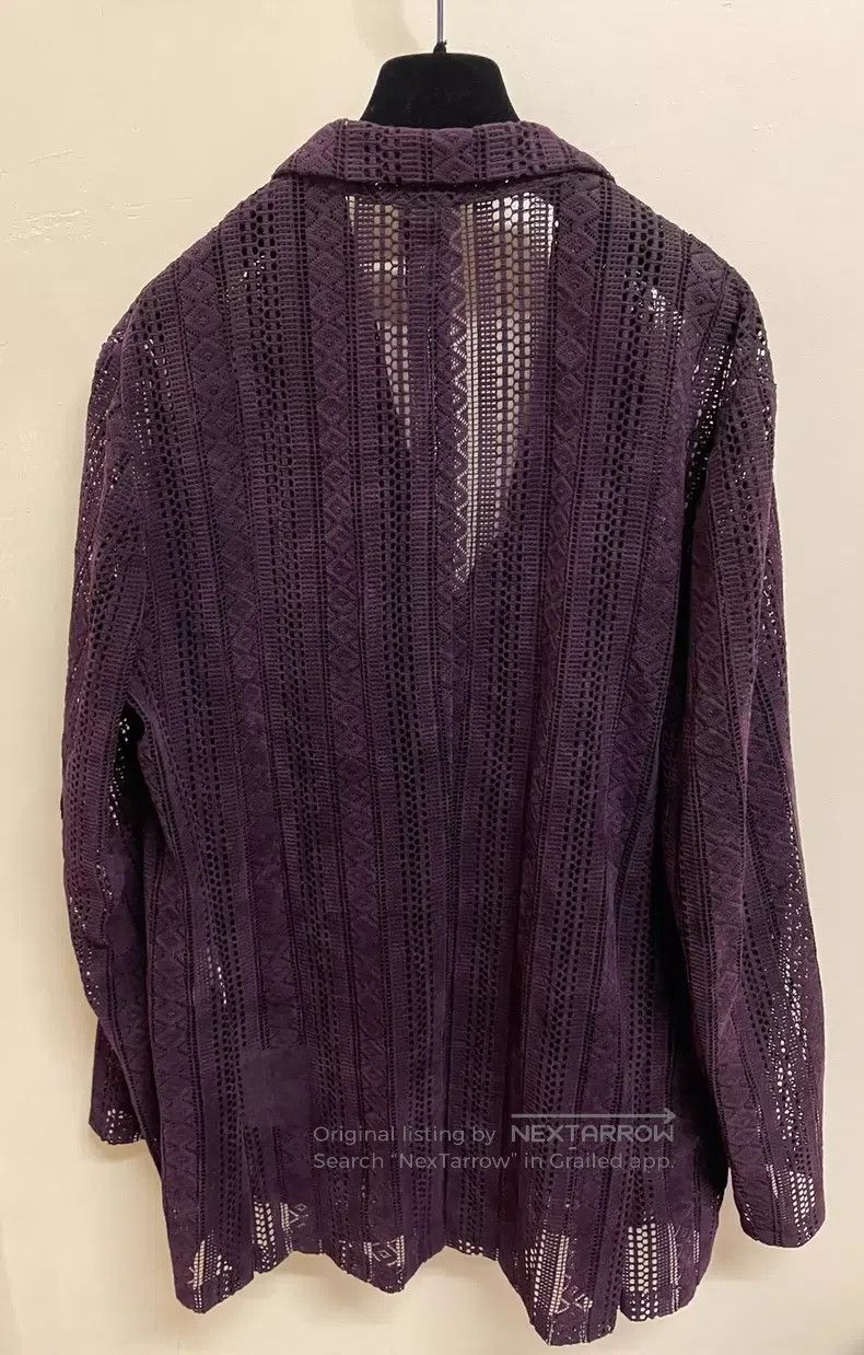 Yohji Yamamoto Yohji Yamamoto 97 SS Purple Lace Jacket Size US M / EU 48-50 / 2 - 2 Thumbnail