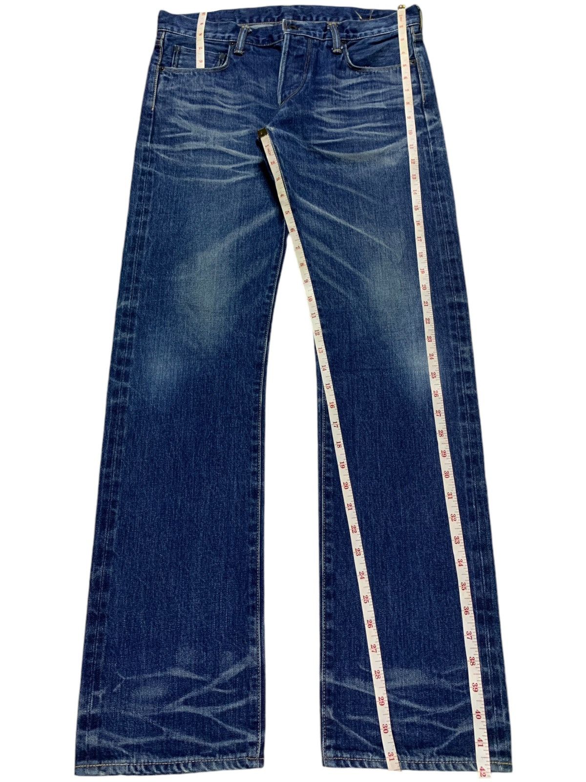 KURO Vintage Japanese Kuro Mud Wash Selvedge Jeans Size US 33 - 13 Thumbnail