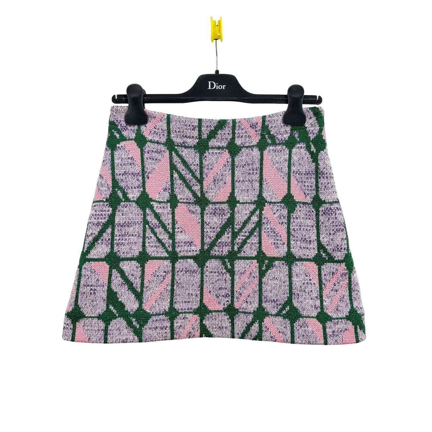 Miu Miu Miu Miu Patterned Wool Knit Mini Skirt Size 40 Size 27" / US 4 / IT 40 - 1 Thumbnail