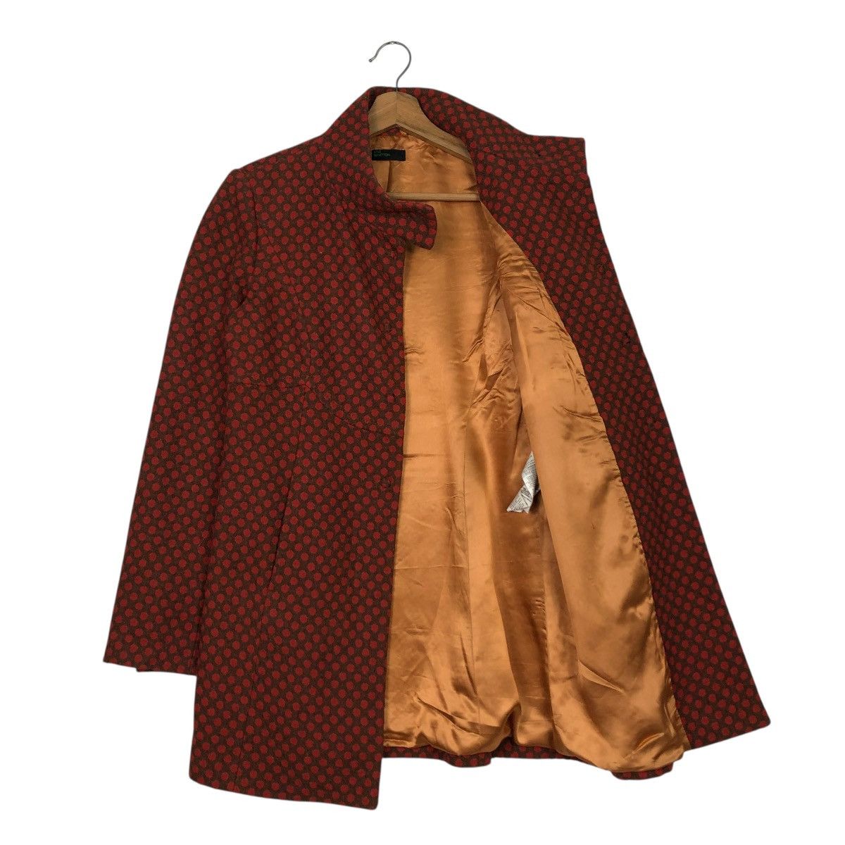 Benetton 🔥BUTTON WOOL POLKADOT DESIGN STILE BENETTON JACKET Size M / US 6-8 / IT 42-44 - 14 Thumbnail