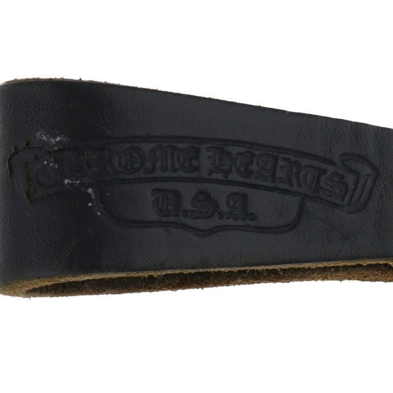 Chrome Hearts Cross Ball Button Leather Belt Loop