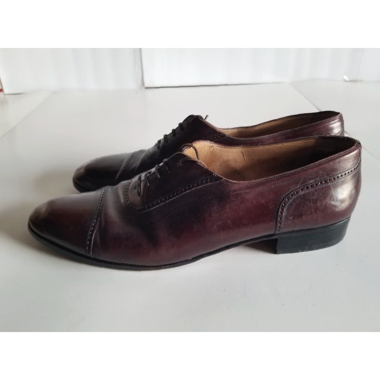 Cole Haan Cole Haan Mens Dress Shoe Oxfords 11 D Brown Leather Cap Toe Made In Italy Size ONE SIZE - 5 Thumbnail