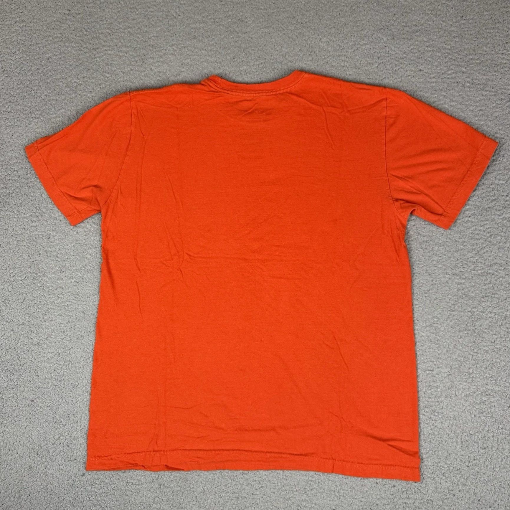 Nike Nike T Shirt Mens Large Orange Logo Striped Athletic Adult Short Sleeve Workout Size US L / EU 52-54 / 3 - 5 Thumbnail