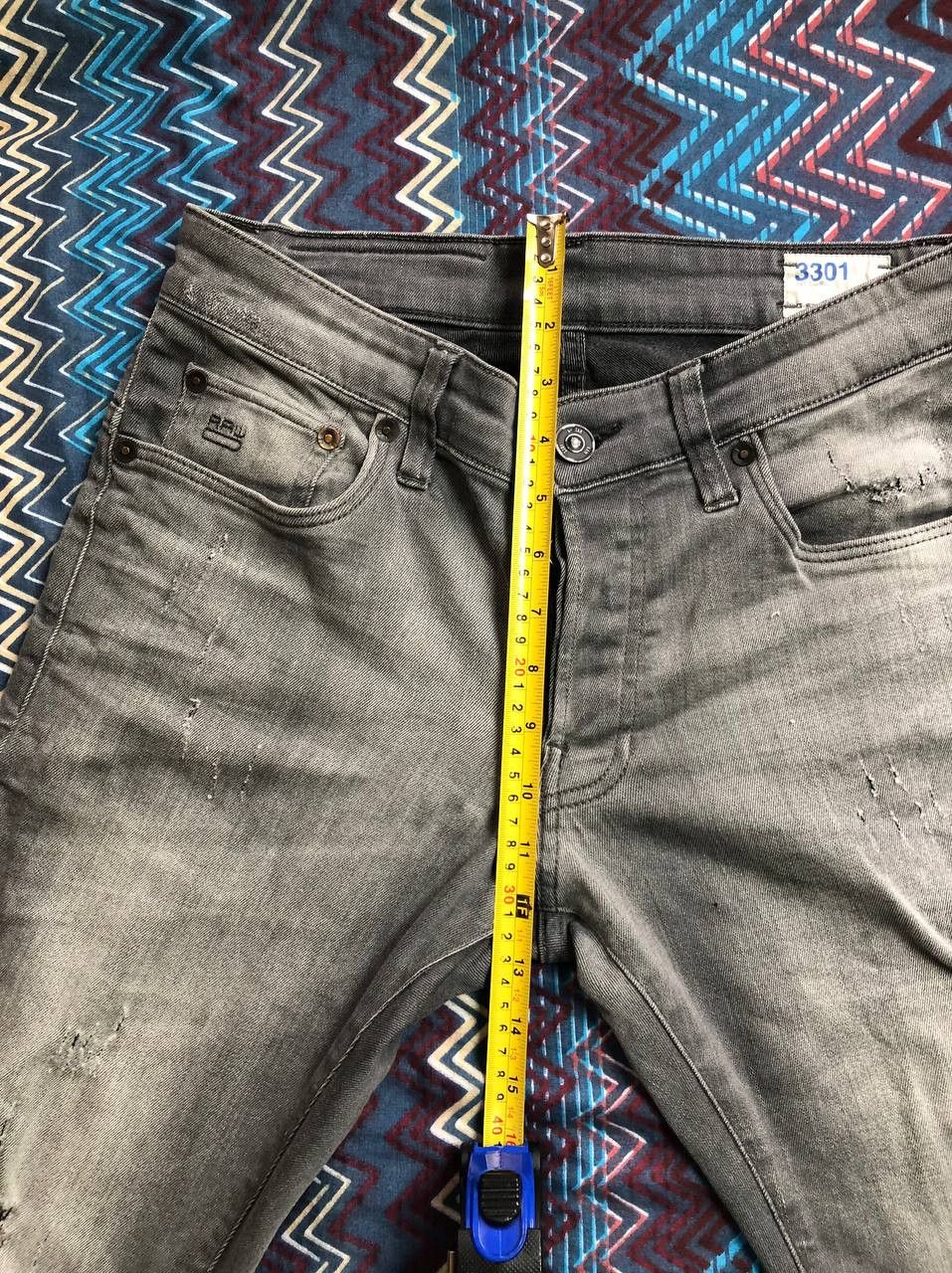 G-Star × Vintage G-STAR 3301 Tapered Pants Raw Baggy Denim Goth Size US 30 / EU 46 - 17 Thumbnail