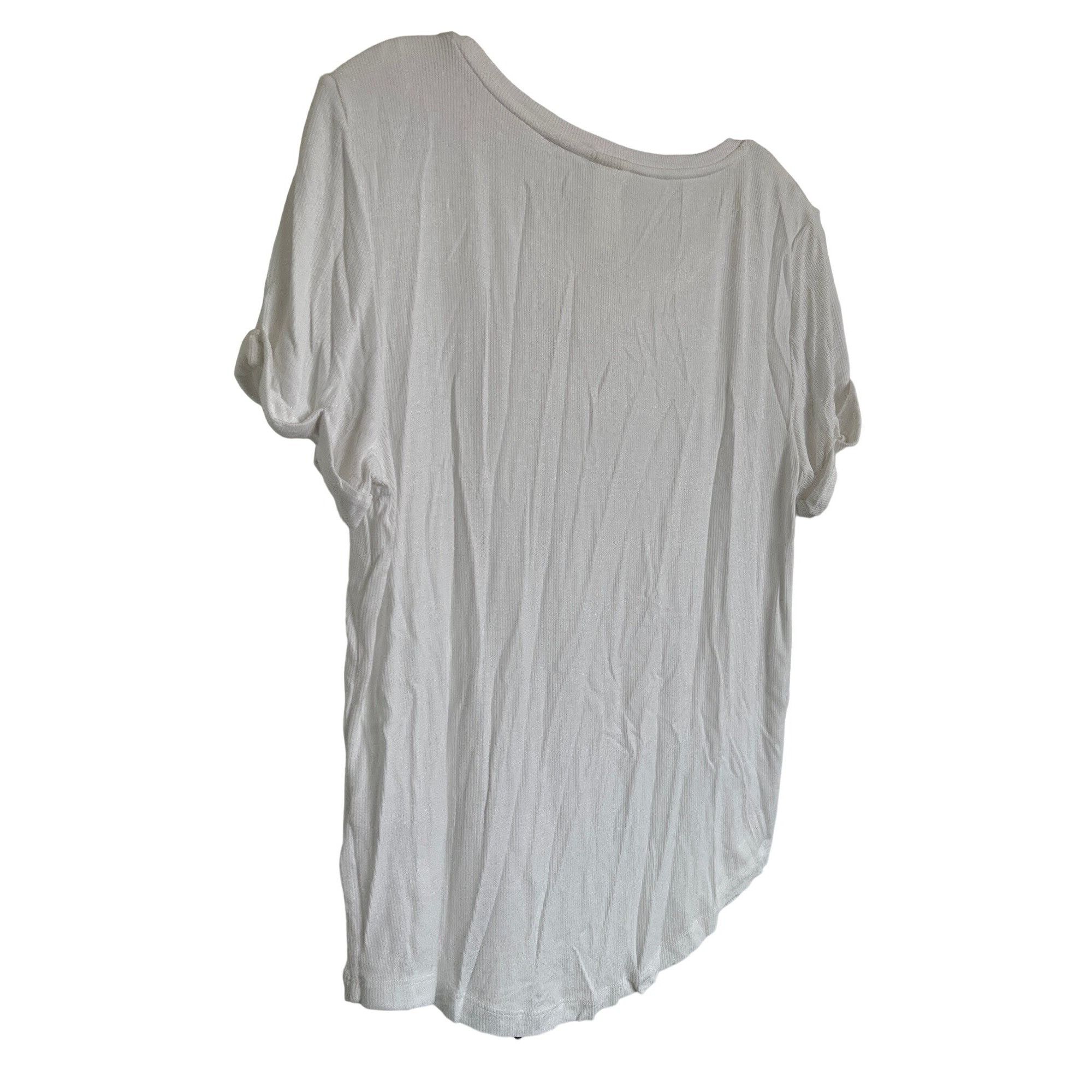 H&M H&M White Short-Sleeve Lightweight T-Shirt Size S / US 4 / IT 40 - 4 Thumbnail