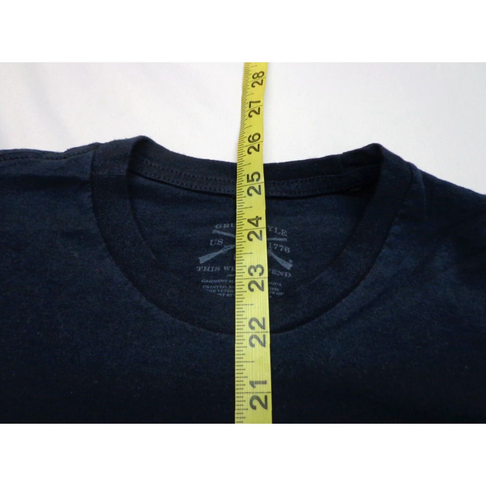 Vintage Grunt Style Navy Blue T-Shirt Women’s S Crew Neck Short Sleeve Pullover Casual 100% Cotton Size S / US 4 / IT 40 - 6 Thumbnail