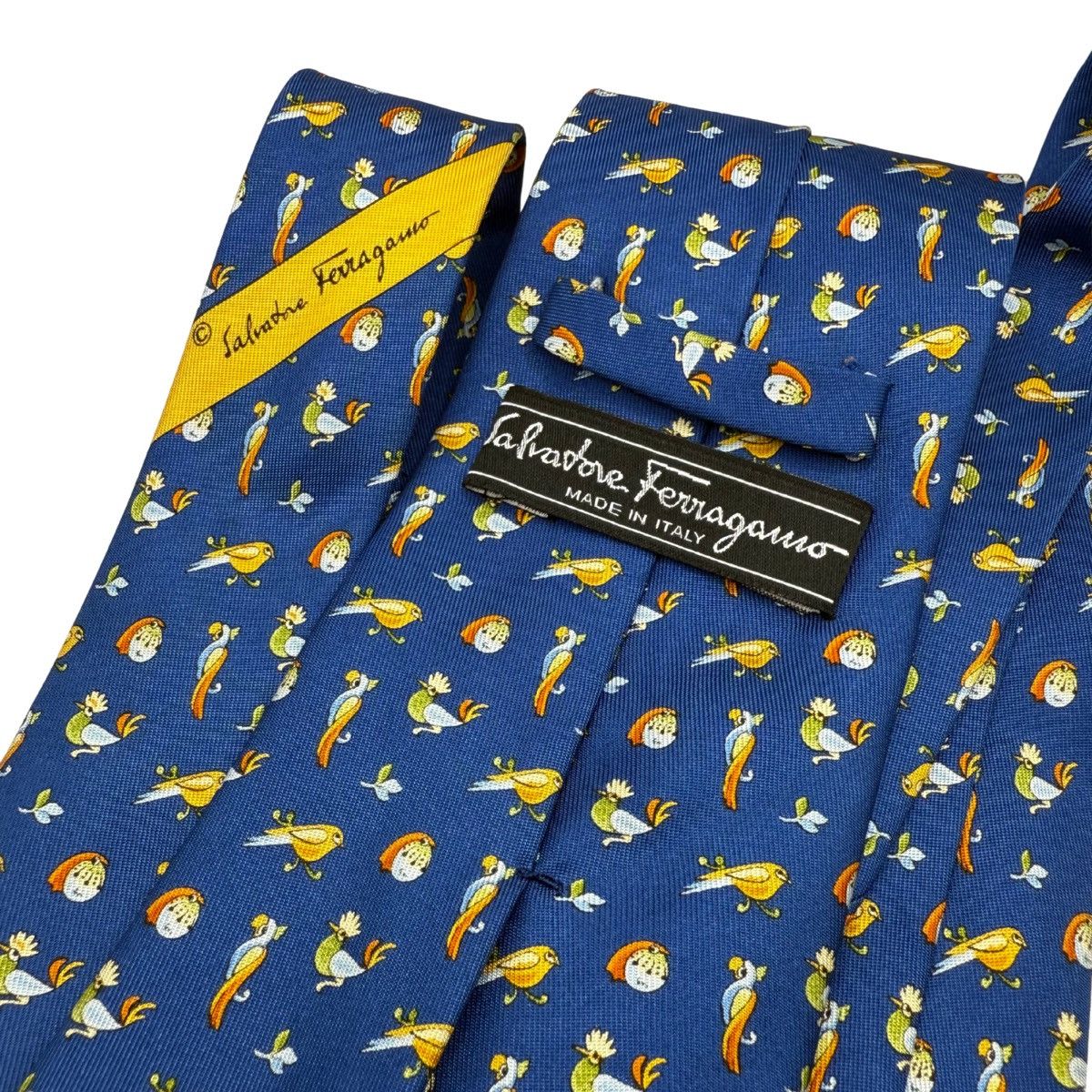 Salvatore Ferragamo Salvatore Ferragamo Silk Tie, Blue, Made in Italy, Like New Size ONE SIZE - 4 Thumbnail