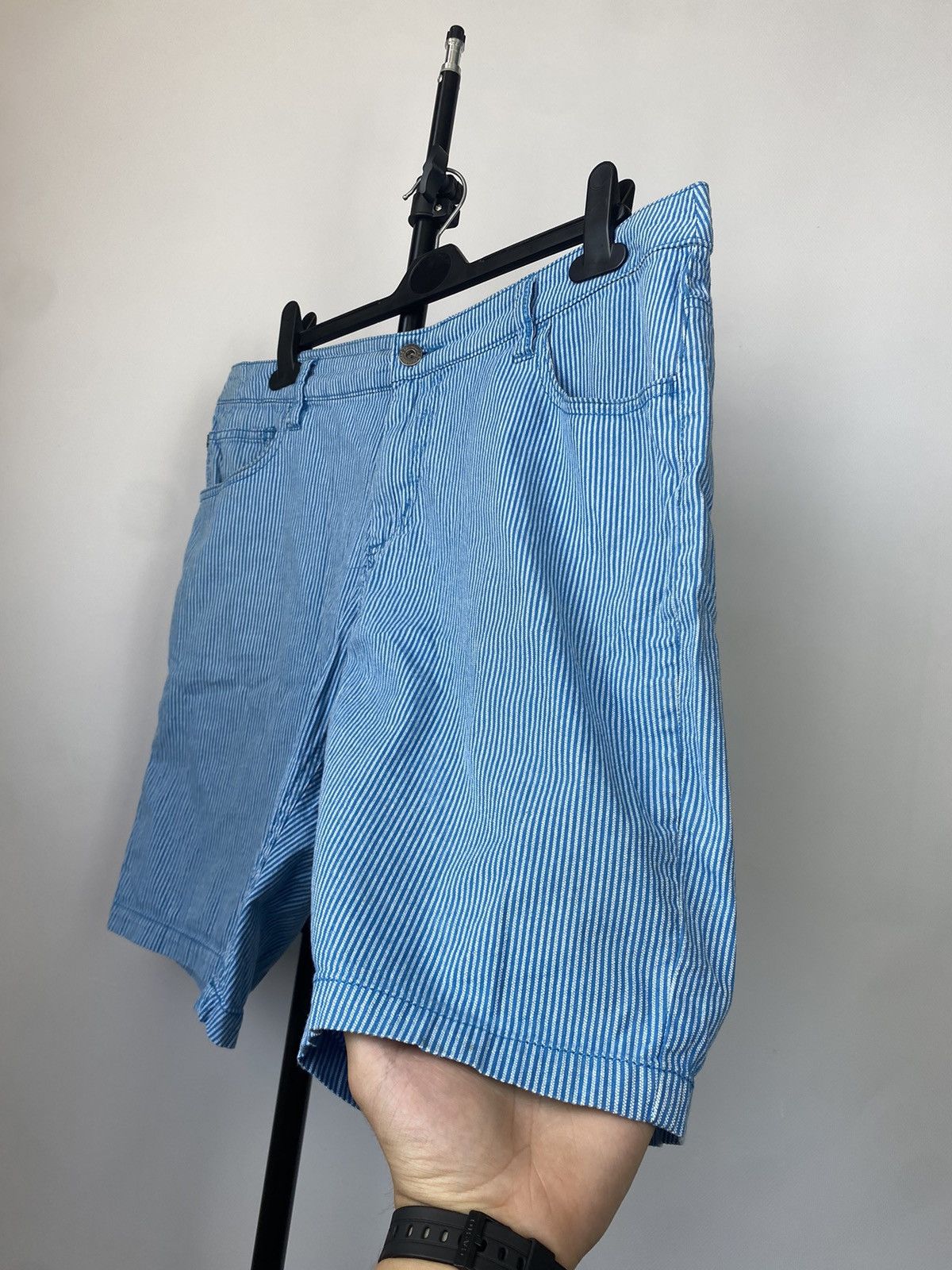 Quiksilver × Vintage Vintage Quiksilver y2k Cotton striped shorts 90’s Size US 32 / EU 48 - 3 Thumbnail