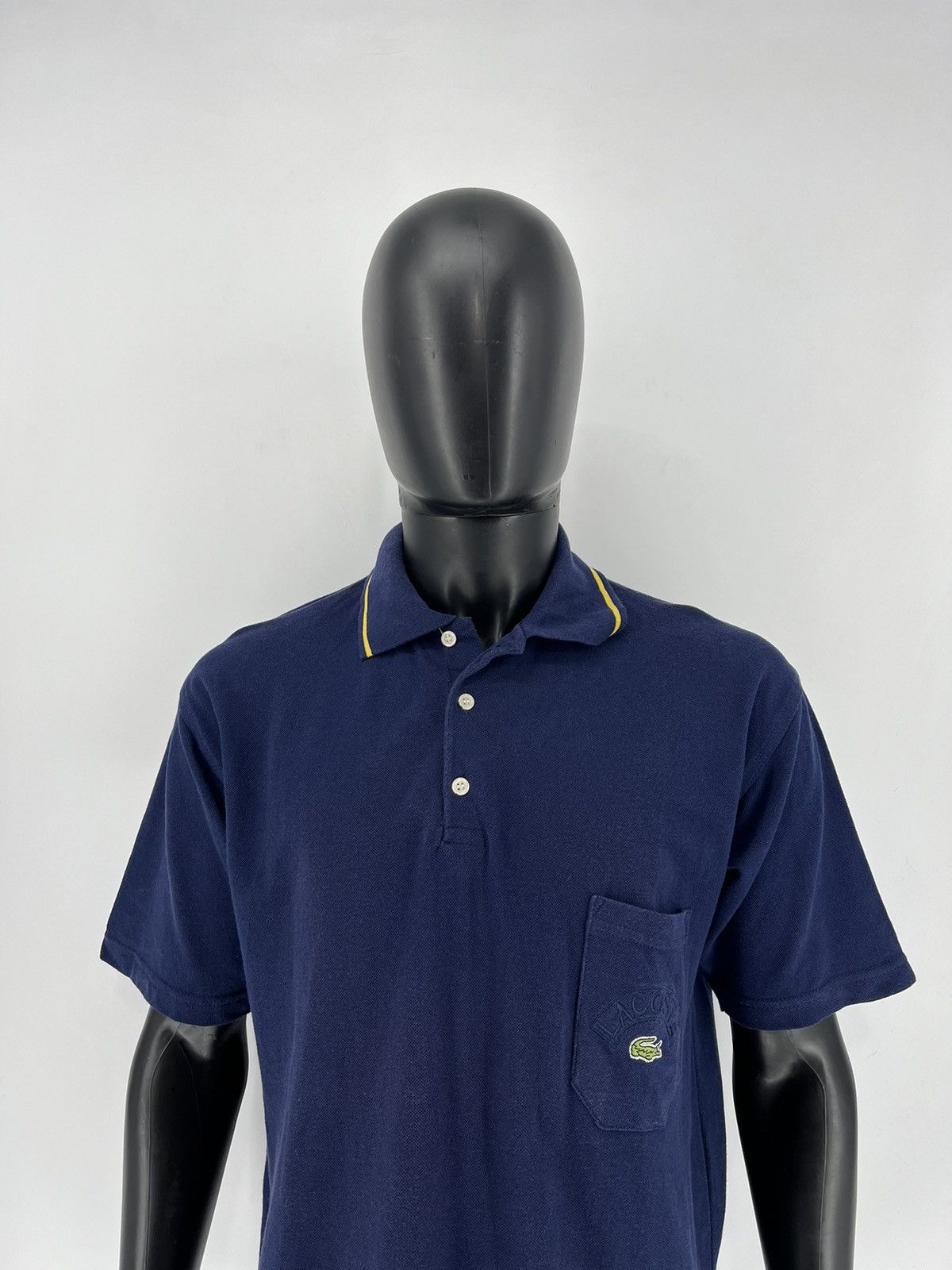 Lacoste × Vintage Vintage Chemise Lacoste Big Logo Made in France Polo t-shirt Size US M / EU 48-50 / 2 - 1 Thumbnail