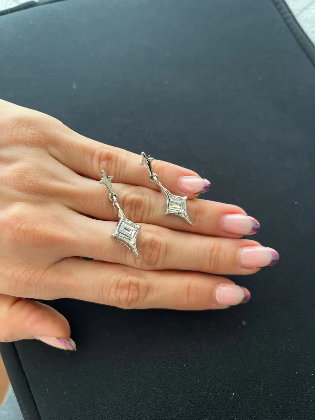 Jewelry Y2K Exquisite Star Crystal Earrings Size ONE SIZE - 7 Thumbnail