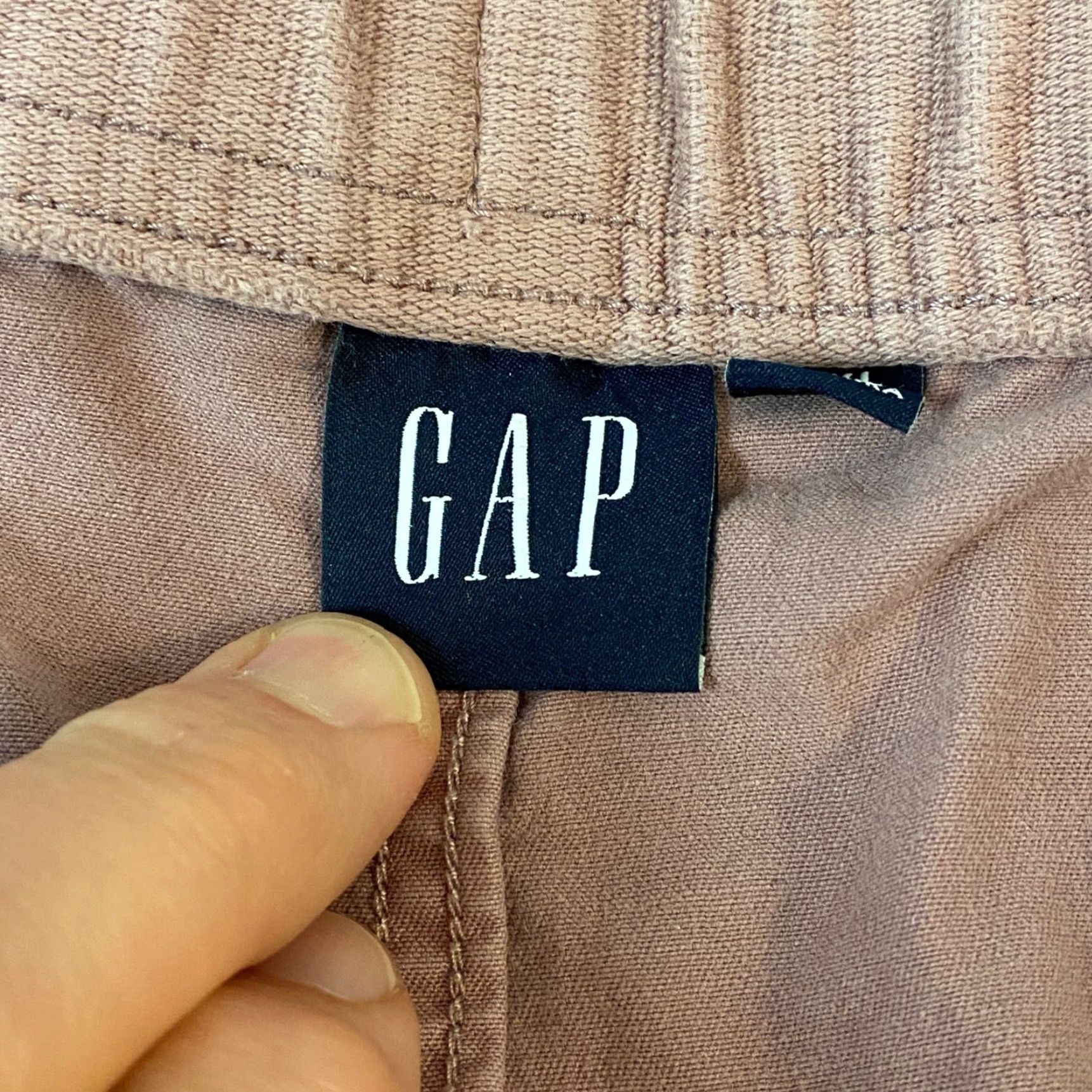Gap GAP Mens Chino Shorts 2XL Elastic Waist Drawstring Pink Mauve 7" Athletic Fit Pockets Regular - Spring Summer Tee? Size US 39 - 3 Thumbnail