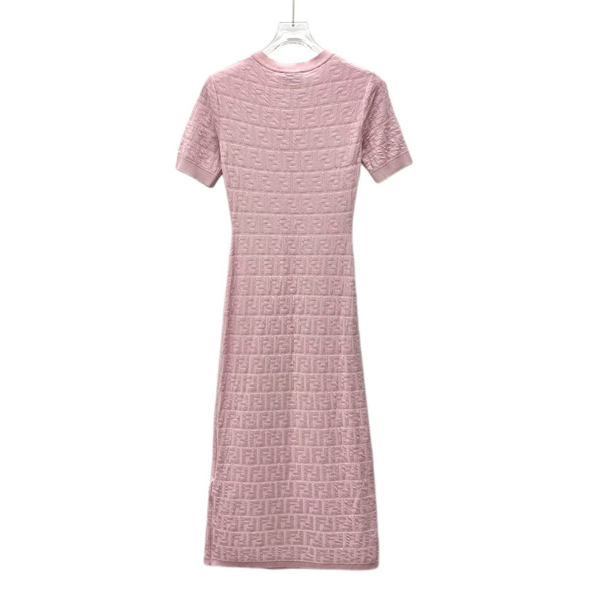Fendi Fendi Pink Short Sleeve Knit Dress K26WX Size M / US 6-8 / IT 42-44 - 2 Thumbnail