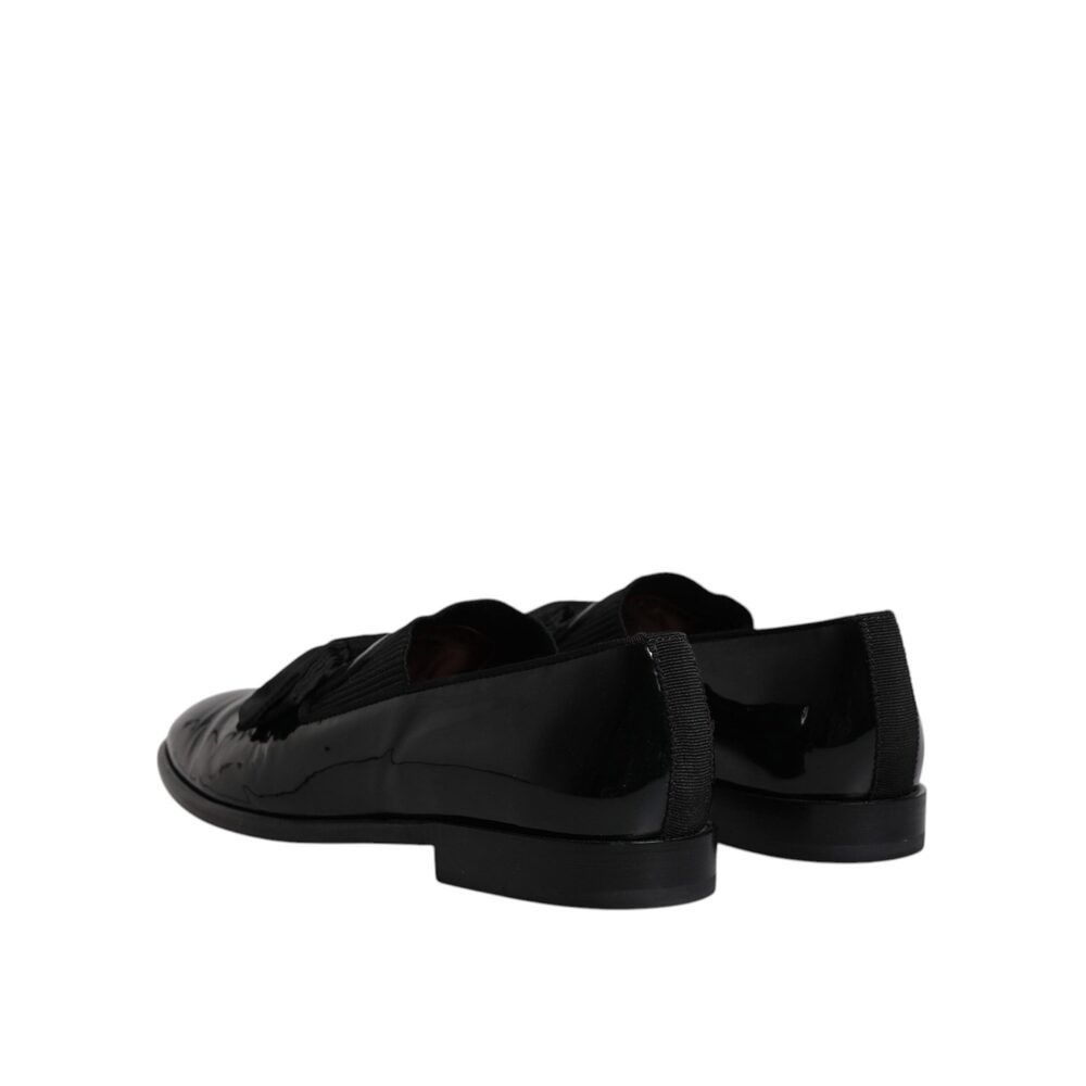 Dolce & Gabbana Dolce & Gabbana Black Leather Loafers Men Formal Dress Shoes Size US 8 / EU 41 - 5 Thumbnail