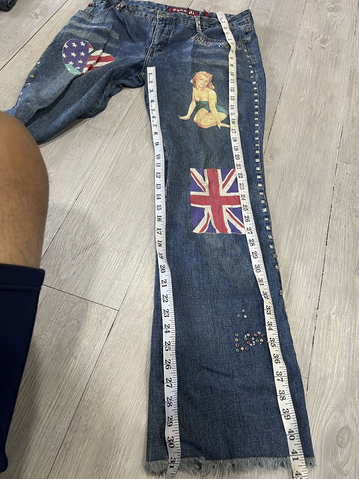Hysteric Glamour RARE JEANS Great Britain 🇬🇧 Sexy lady by zana . di Size US 34 / EU 50 - 10 Thumbnail