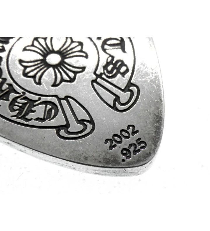 Chrome Hearts Chrome hearts silver Fuck You guitar pick pendant Size ONE SIZE - 2 Thumbnail