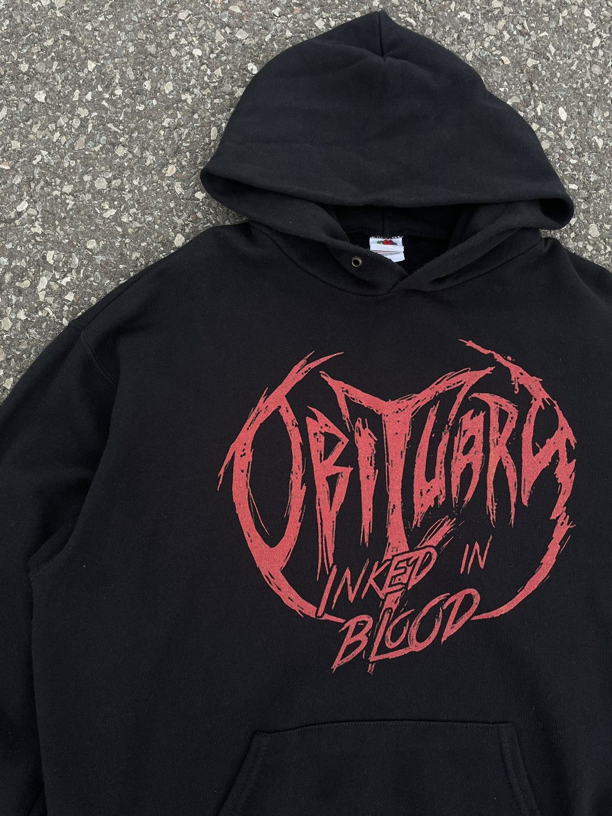 Band Tees × Vintage Vintage Obituary Inked In Blood Band Hoodie Size US L / EU 52-54 / 3 - 5 Thumbnail