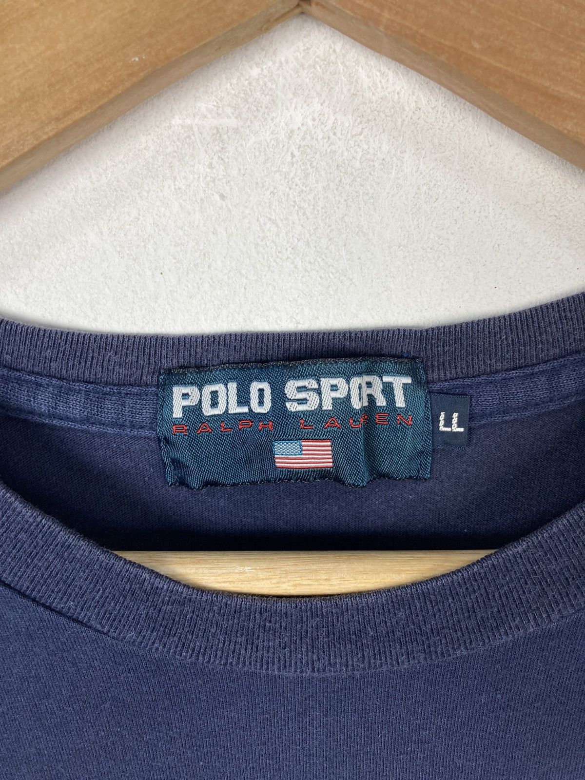 Polo Ralph Lauren × Vintage Vintage Polo Sport Usa By Ralph Lauren Usa Flag T-Shirt Size US L / EU 52-54 / 3 - 4 Thumbnail