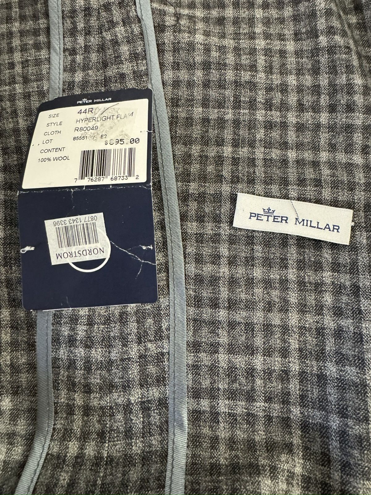Peter Millar PETER MILAR NWT Deconstructed Wool Sport Coat Size 44 R $895 Size 44R - 7 Thumbnail