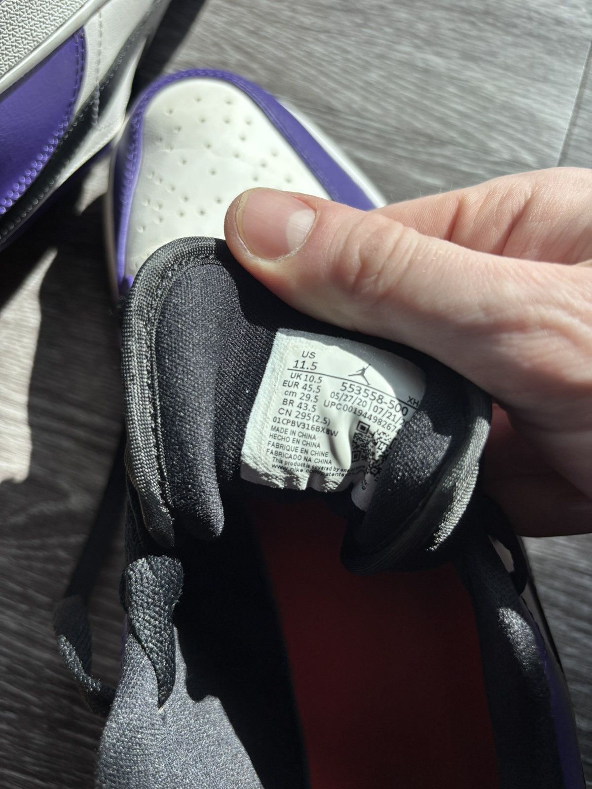 Nike Jordan 1 Low Size US 11.5 / EU 44-45 - 6 Thumbnail